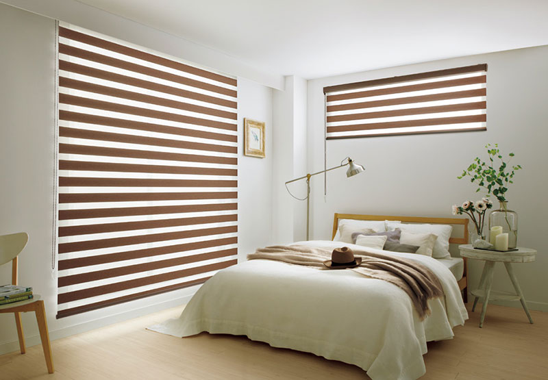 【ポイント最大22倍・送料無料】調光ロールスクリーン タチカワブラインド ダンテ 『デュオレ』 防炎 単色フレーム 幅2300×高さ490mm迄 [3]