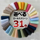 送料無料 カーテンレール 取付可 無地 窓回り 収納 目隠し 空間 間仕切り 立川機工 ロールスクリーン 無地31色