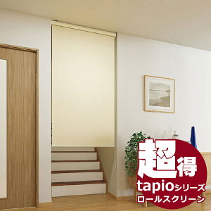 送料無料！タチカワブラインドのグループ会社立川機工 tapio タピオ ロールスクリーン 無地 ディアリオ TR-1001〜1016