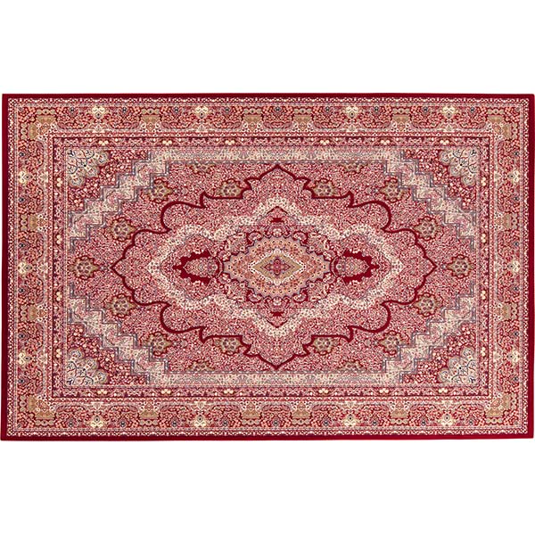 楽天インテリアカタオカ【スーパーSALE】【送料無料】ラグ マット GLOBE IMPORT CARPET COLLECTION ユニバーズ59203/ZQ6-Cレッド 160x235