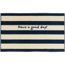 【送料無料】デザイナーによる厳選された玄関マット matlier kahou good day_navy stripe (CD00008)