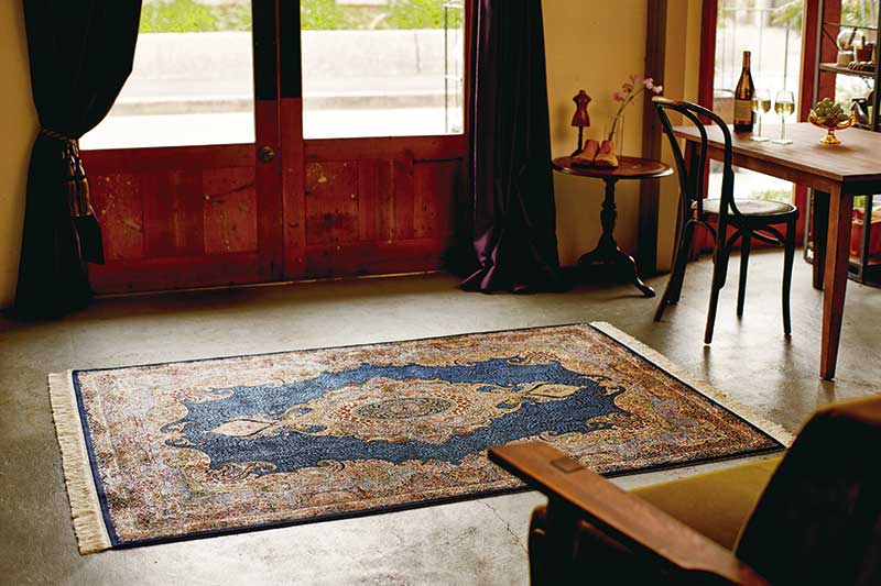 【送料無料 条件付き】ラグ マット 快適ラグ モリヨシ WORLD CARPET CLASSIC QUM クム 2004 約140×190cm