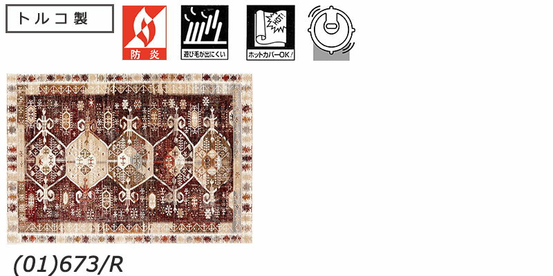 【送料無料】ラグ マット Prevell CARPET COLLECTION 2022 Spring/Summer ファビオ/3836 約70X120cm (01)673/R