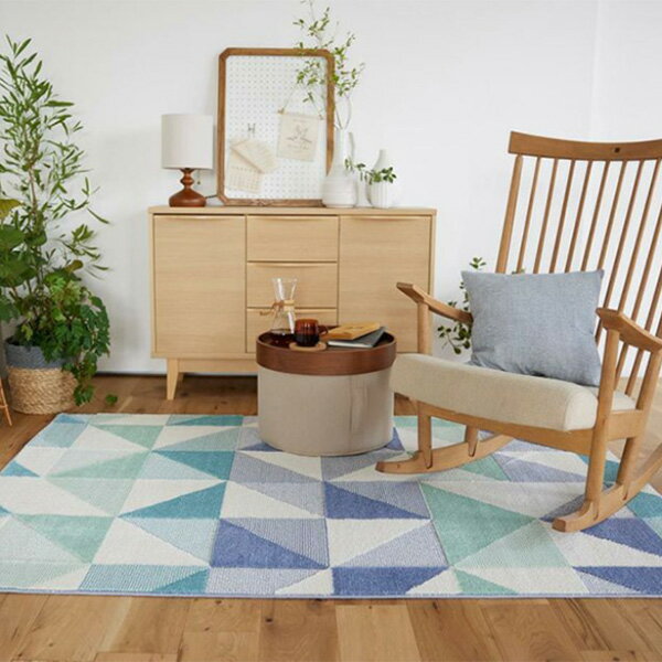 【送料無料】ラグ マット HOME RUG MAT 2024-2025 Scene/NO.131-39479 #3 ブルー 190x240cm