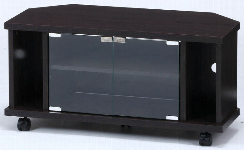 Rakuten - 【送料無料_b】テレビボード テレビ台 ローボード TV ボード コーナー コーナーボード キャスター ホワイトオーク ブラウン