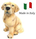ラブラドール 置物 オブジェ h6-49 【送料無料】 イタリア 陶器 動物 雑貨 犬 イヌ(3)