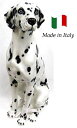 ダルメシアン 置物 オブジェ 109da 【送料無料】 イタリア 陶器 動物 雑貨 犬 イヌ