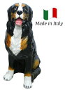 バーニーズマウンテン 置物 オブジェ h6-81 【送料無料】 イタリア 陶器 動物 雑貨 犬 イヌ