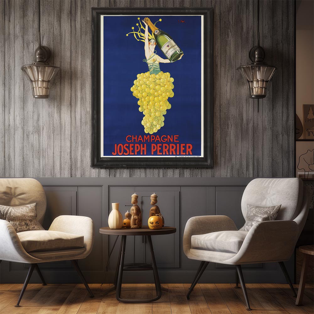 CHAMPAGNE_JOSEPH_PERRIER 超レトロポスター デジタルリマスター 復刻 クラシック ...