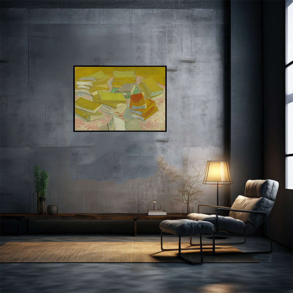 ゴッホ 風景画 Piles of French novels 【Vincent van Gogh】 (1887) 絵画 ポスター デジタルリマスター 名画 絵 復刻 油絵 水彩 【bn-poster-7801】 2