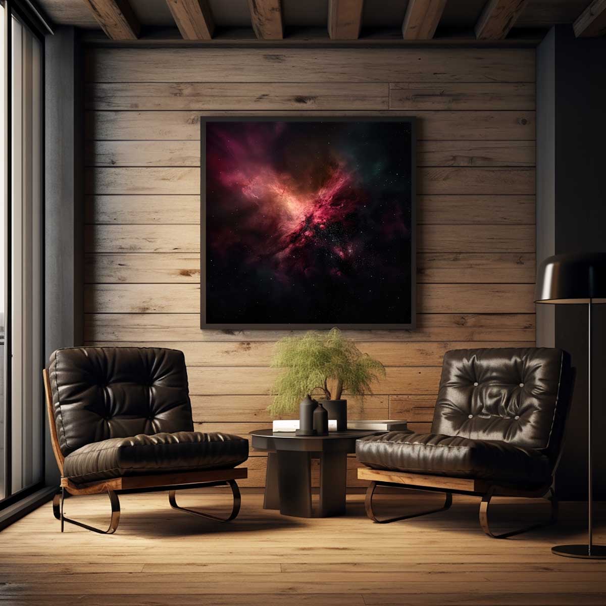 宇宙 コスモ 星 天体 スペース 正方形ポスター 四角 デザイン ポスター スクエア インテリア デザイン プリント 絵画 オフィス 教材 地球 惑星 銀河 衛星 学校【sq-poster-1814】 2