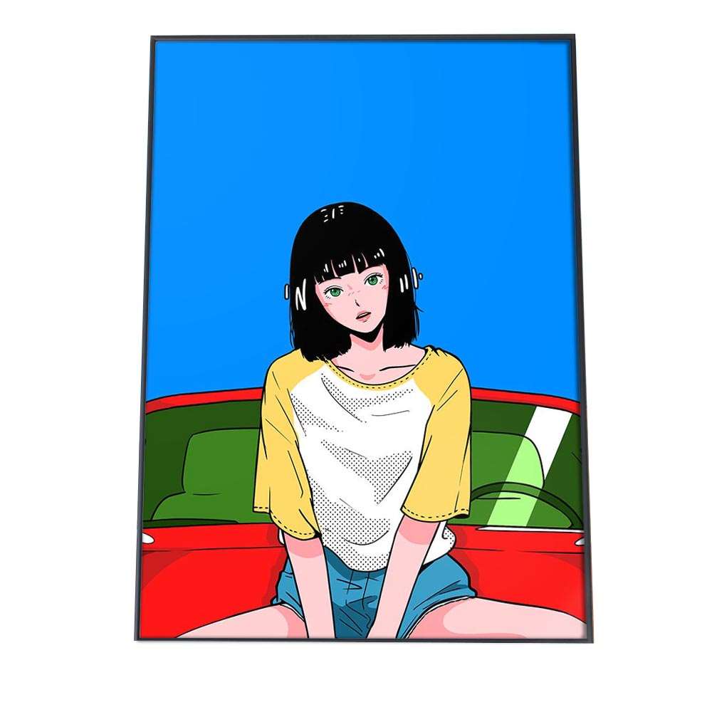 CHAO! ポスター イラストレーターインテリア 人気イラストレーター CHAO! オリジナルインテリア フォト イラスト レトロ 可愛い 絵 絵画 a0 a1 a2 a3 a4 b0 b1 b2 b3 b4 特大 大きい 小さい 縦【chao-poster-17】