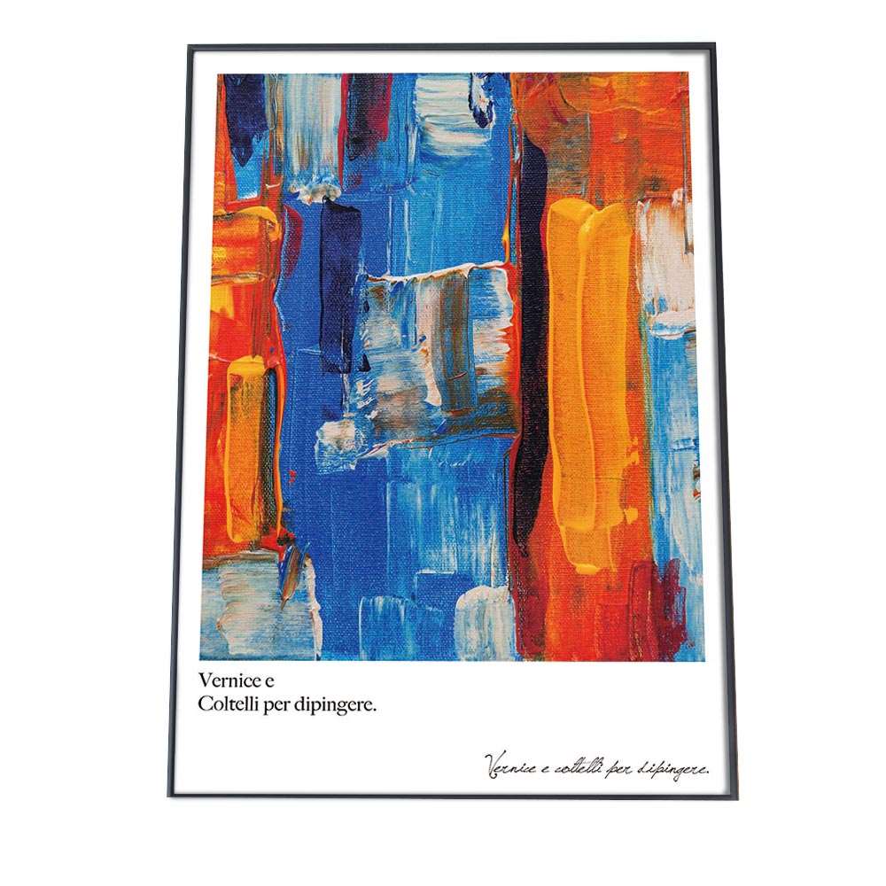 花 幾何学 テキスタイル レトロ ポスター 【選べる全サイズ＆用紙】 インテリア カラフル 絵具 油絵 フォト オシャレ アート モダン 総柄 パターン 縦【fg-poster-1040】