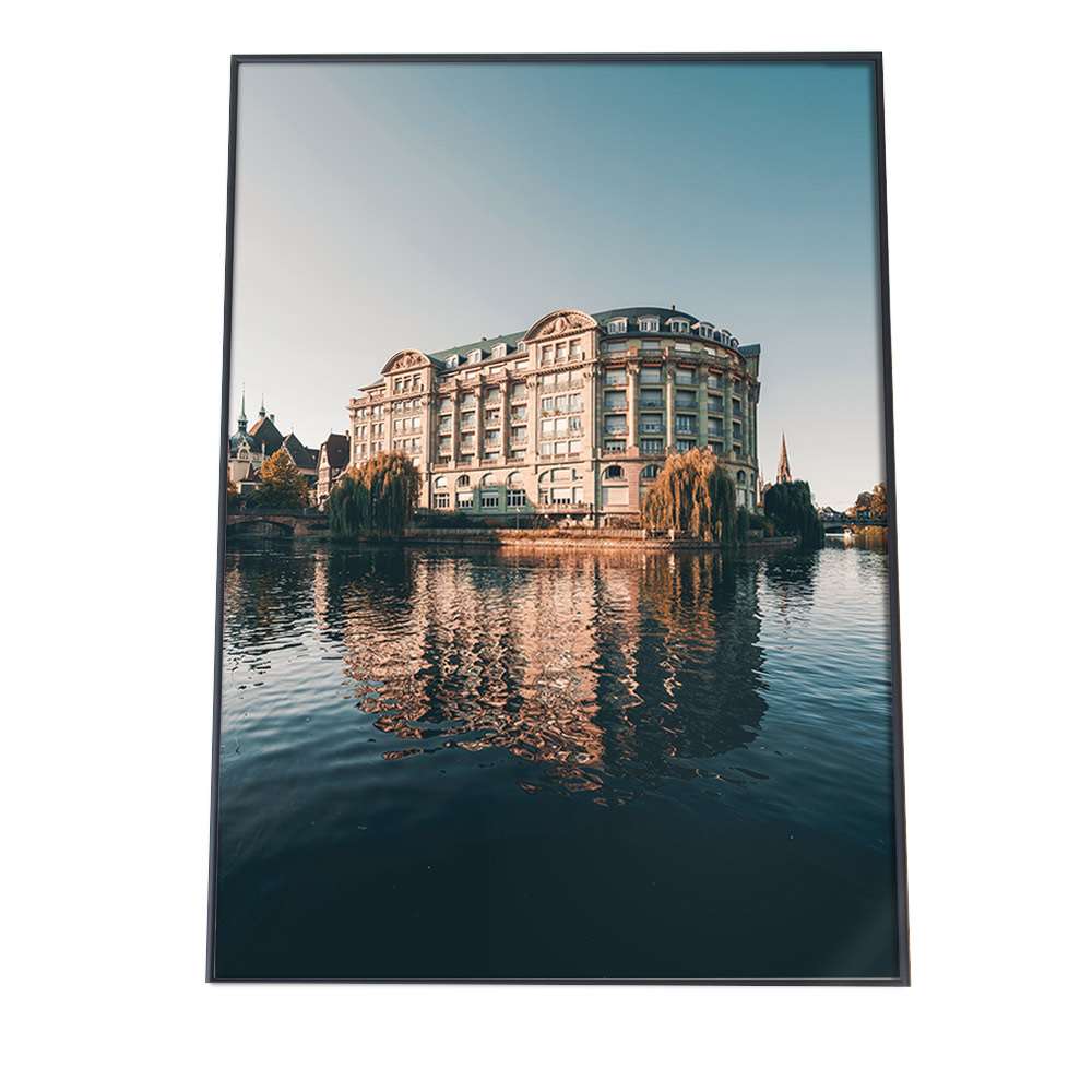 アートプリント ポスター インテリア おしゃれ 風景 景色 建物 建造物 運河 湖 海外 空 雲 海 イタリア キレイ 綺麗 a0 a1 a2 a3 a4 b0 b1 b2 b3 b4 特大 大きい 小さい 縦【fg-poster-575】
