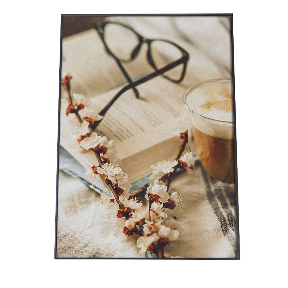 アートプリント ポスター インテリア おしゃれ フォト カフェ コーヒー ラテ カップ お茶 おいしそう ..