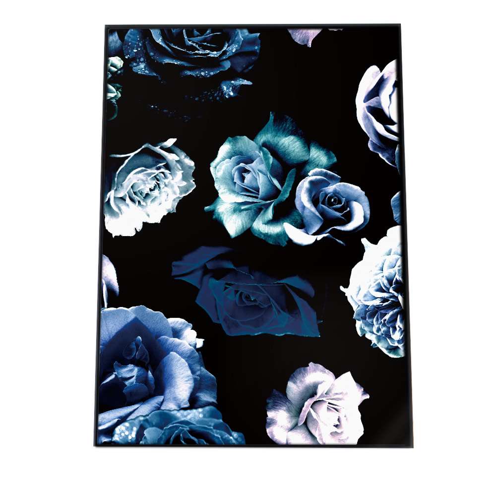 アートプリント ポスター インテリア フォト モダン シンプル おしゃれ お洒落 しずく 雨 水 水滴 朝露 自然 ナチュラル 森 ジャングル ボタニカル 葉 高画質 グリーン 植物 ばら バラ 薔薇 青 ブルー a0 a1 a2 a3 a4 b0 b1 b2 b3 b4 特大 小さい 縦【pbg-poster-1014】