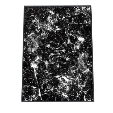 【送料無料】選べるサイズ A2サイズ(約42×59cm) インテリア オシャレ ファッションポスター アート ペイント 絵具 白 黒 モノクロ モノトーン 油絵 リビング 玄関 絵画 オイル モダン 不思議 シンプル 大理石 マーブル 模様