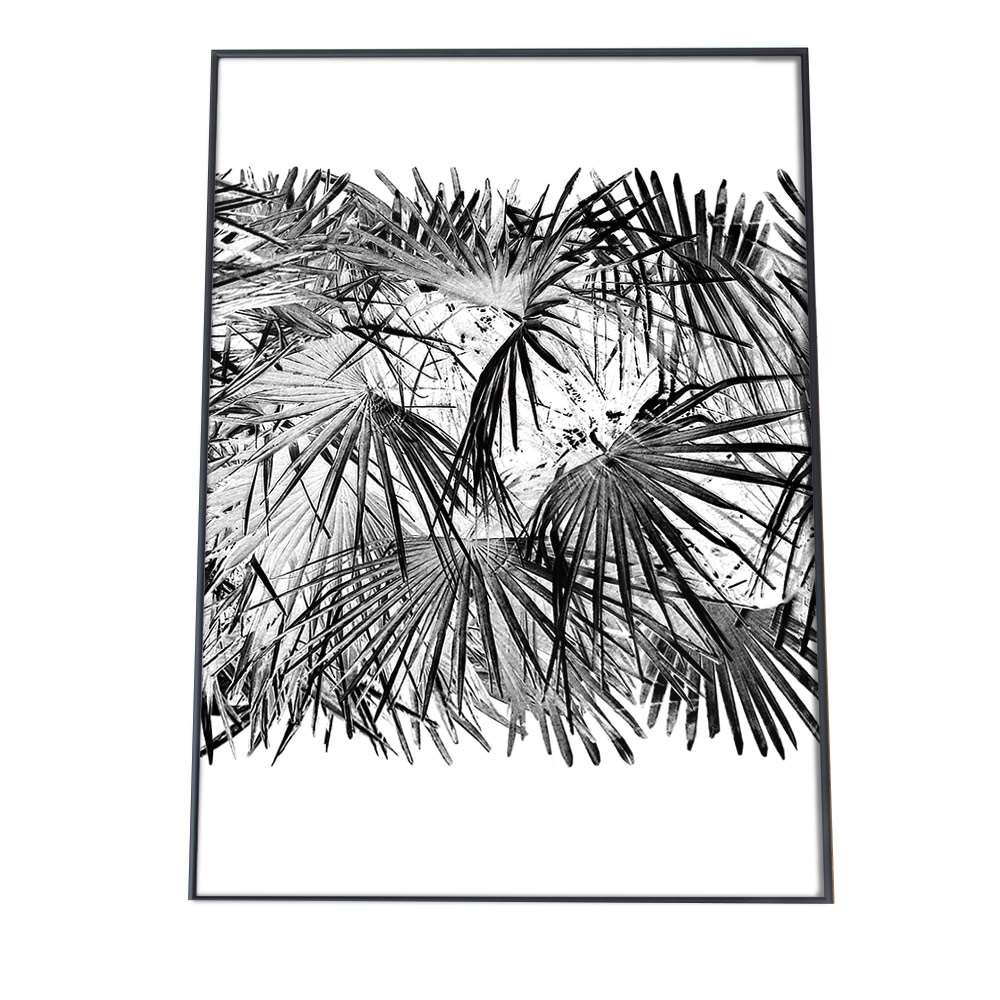 モノトーン ヤシの木 植物 アロハ アート ポスター 【選べる全サイズ＆用紙】 ポスター フォト フレーム オシャレ アート モダン シンプル オシャレ お洒落 a0 a1 a2 a3 a4 b0 b1 b2 b3 b4 特大 大きい 小さい 縦【pbg-poster-1122】