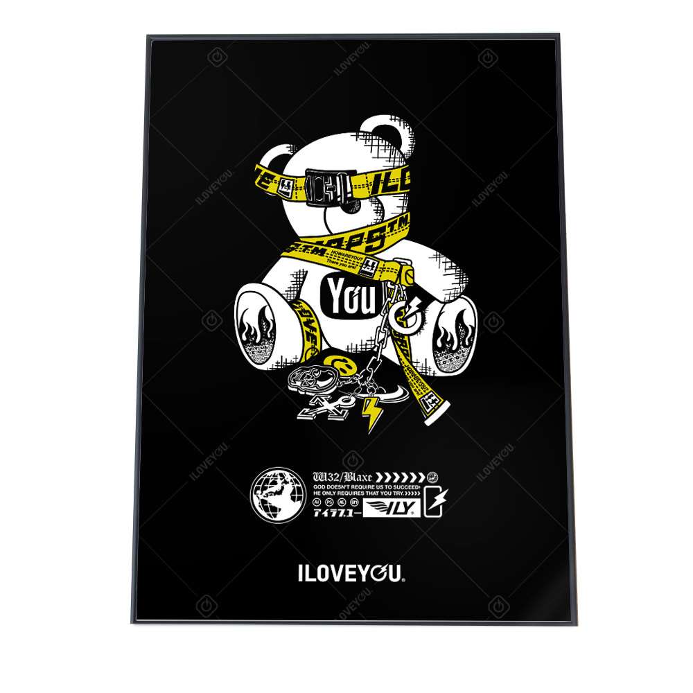 クマ 熊 ぬいぐるみ アートプリント ポスター インテリア おしゃれ アート モダン シンプル お洒落 a0 ..