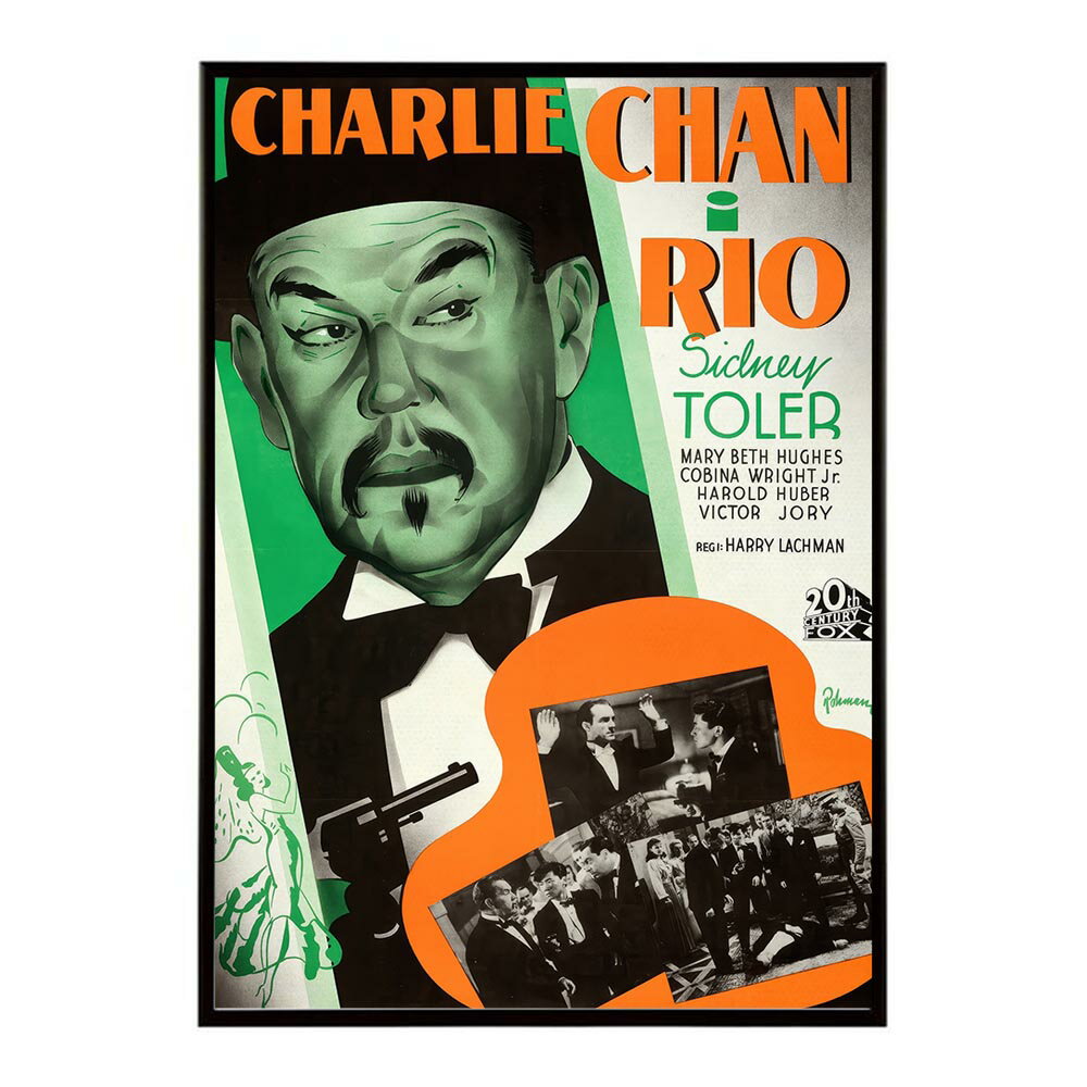 Charlie_Chan_in_Rio 超レトロポスター デジタルリマスター 復刻 クラシック 古典 古き良き インテリア おしゃれ プリントポスター フォト オシャレ アート モダン シンプル お洒落 特大 大きい【bn-poster-1073】