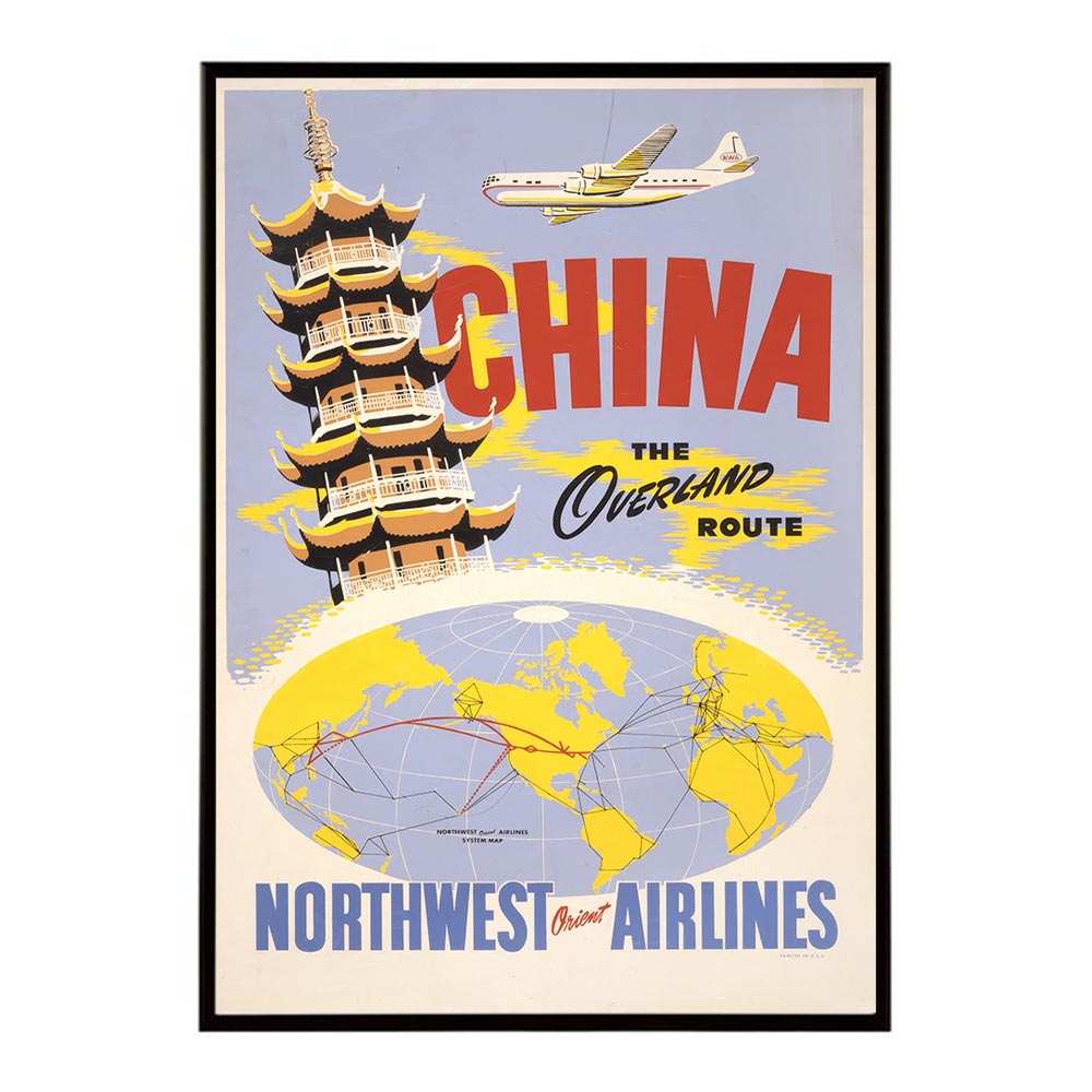 Airlines 超レトロポスター デジタルリマスター 復刻 クラシック 古典 古き良き インテリア おしゃれ プリントポスター フォト オシャレ アート モダン シンプル お洒落 特大 大きい【bn-poster-1085】