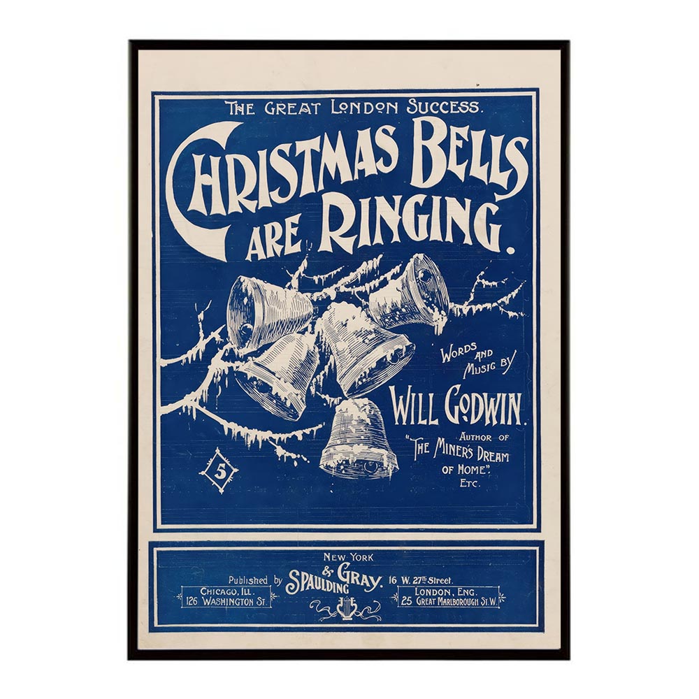 Christmas_bells_are_ringing 超レトロポスター デジタルリマスター 復刻 クラシック 古典 古き良き インテリア おしゃれ プリントポスター フォト オシャレ アート モダン シンプル お洒落 特大 大きい【bn-poster-1093】
