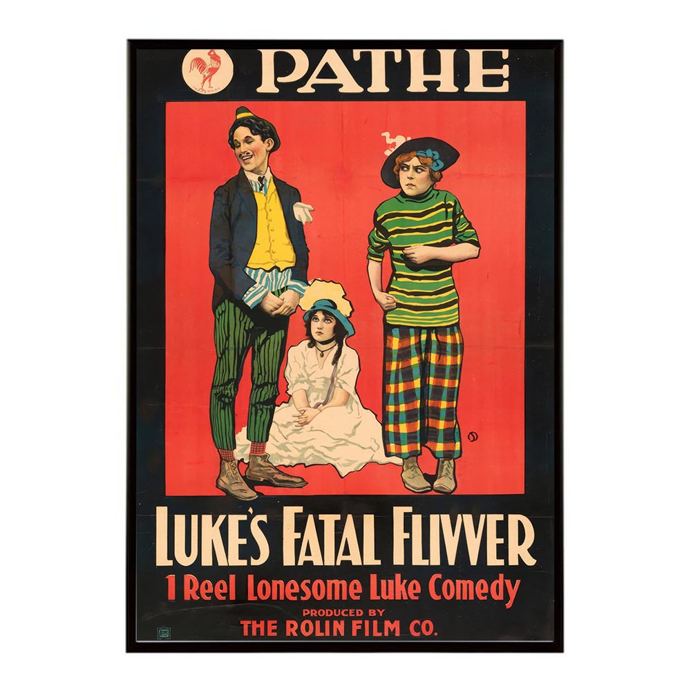 Luke’s Fatal Flivver超古いポスター 復刻 デジタルリマスター 古典 アンティーク 中世 昭和 大正 歴史 インテリア おしゃれ プリントポスター フォト オシャレ アート モダン【bn-poster-1271】