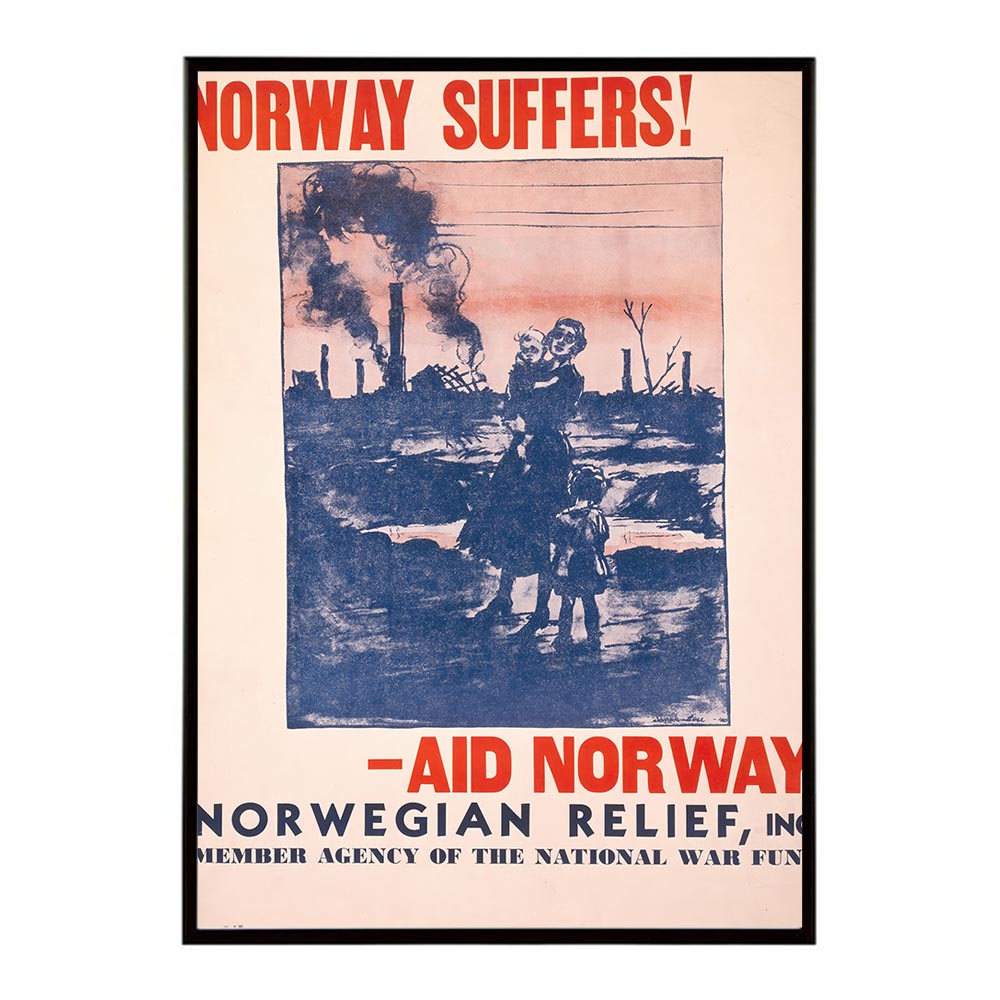Norway_suffers!_Aid_Norway超古いポスター 復刻 デジタルリマスター 古典 アンティーク 中世 昭和 大正 歴史 インテリア おしゃれ プリントポスター フォト オシャレ アート モダン