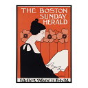 The Boston Sunday herald, ladies want it Feb 24超古いポスター 復刻 デジタルリマスター 古典 アンティーク 中世...