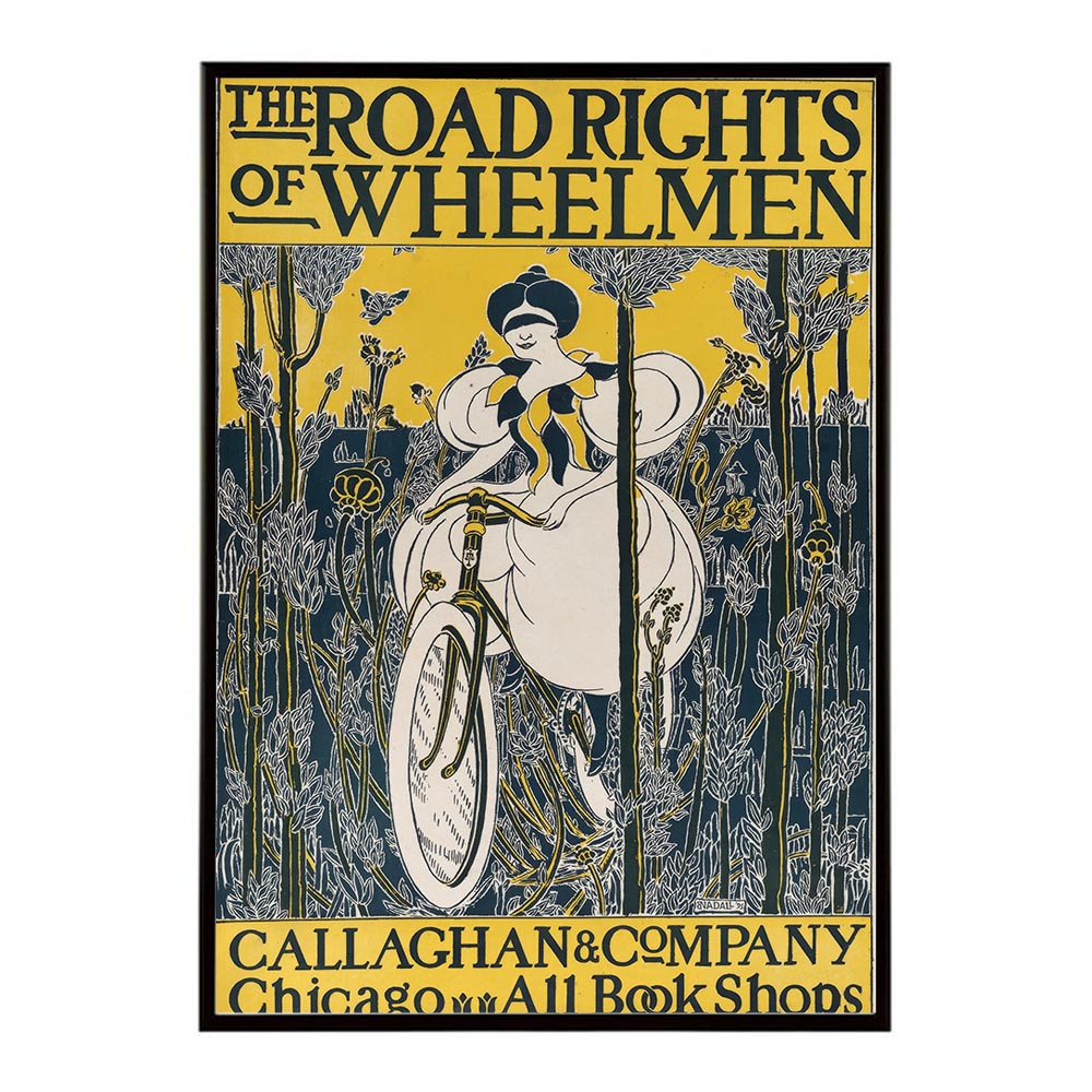The Road Rights of Wheelmen超古いポスター 復刻 デジタルリマスター 古典 アンティーク 中世 昭和 大正 歴史 インテリア おしゃれ プリントポスター フォト オシャレ アート モダン【bn-poster-1595】