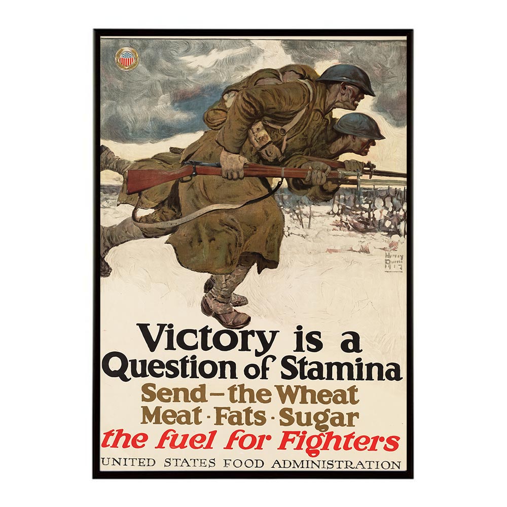 Victory_is_a_question_of_stamina超古いポスター 復刻 デジタルリマスター 古典 アンティーク 中世 昭和 大正 歴史 インテリア おしゃれ プリントポスター フォト オシャレ アート モダン