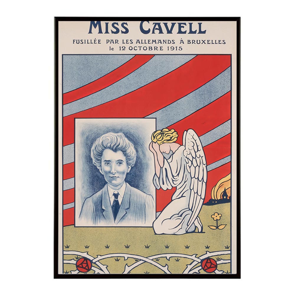 Miss Cavell fusillee par les Allemands a Bruxelles le 12 octobre 1915 超レトロ 古い 世界 ポスター インテリア クラシック 古典 ヴィンテージ アンティーク デジタルリマスター おしゃれ プリントポスター フォト オシャレ アート モダン 【bn-poster-1963】
