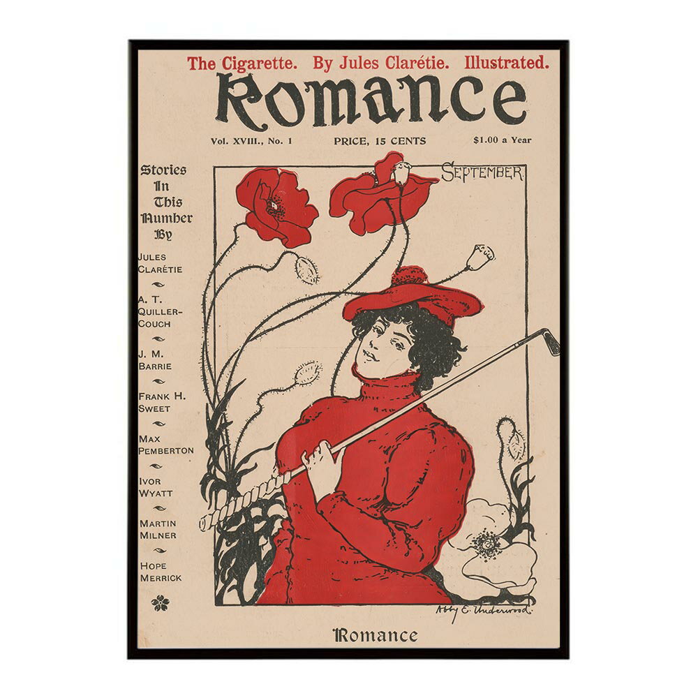 Romance for September. Railroad edition 超レトロ 古い 世界 ポスター インテリア クラシック 古典 ヴィンテージ アンティーク デジタルリマスター おしゃれ プリントポスター フォト オシャレ アート モダン 【bn-poster-2111】