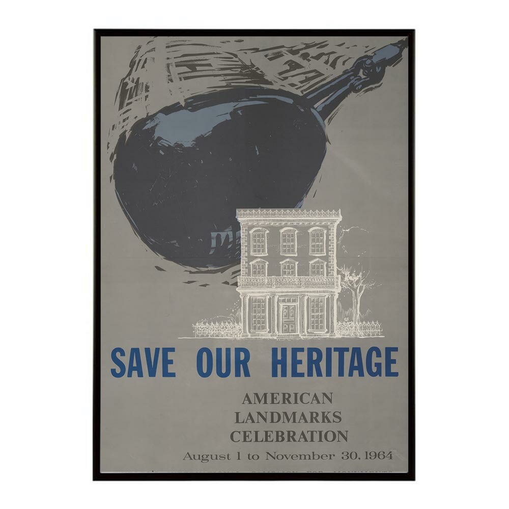 Save_our_heritage._American_landmarks_celebration_August_1_to_November_30 超レトロ 古い 世界 ポスター インテリア クラシック 古典 ヴィンテージ アンティーク デジタルリマスター おしゃれ プリントポスター フォト オシャレ アート モダン 