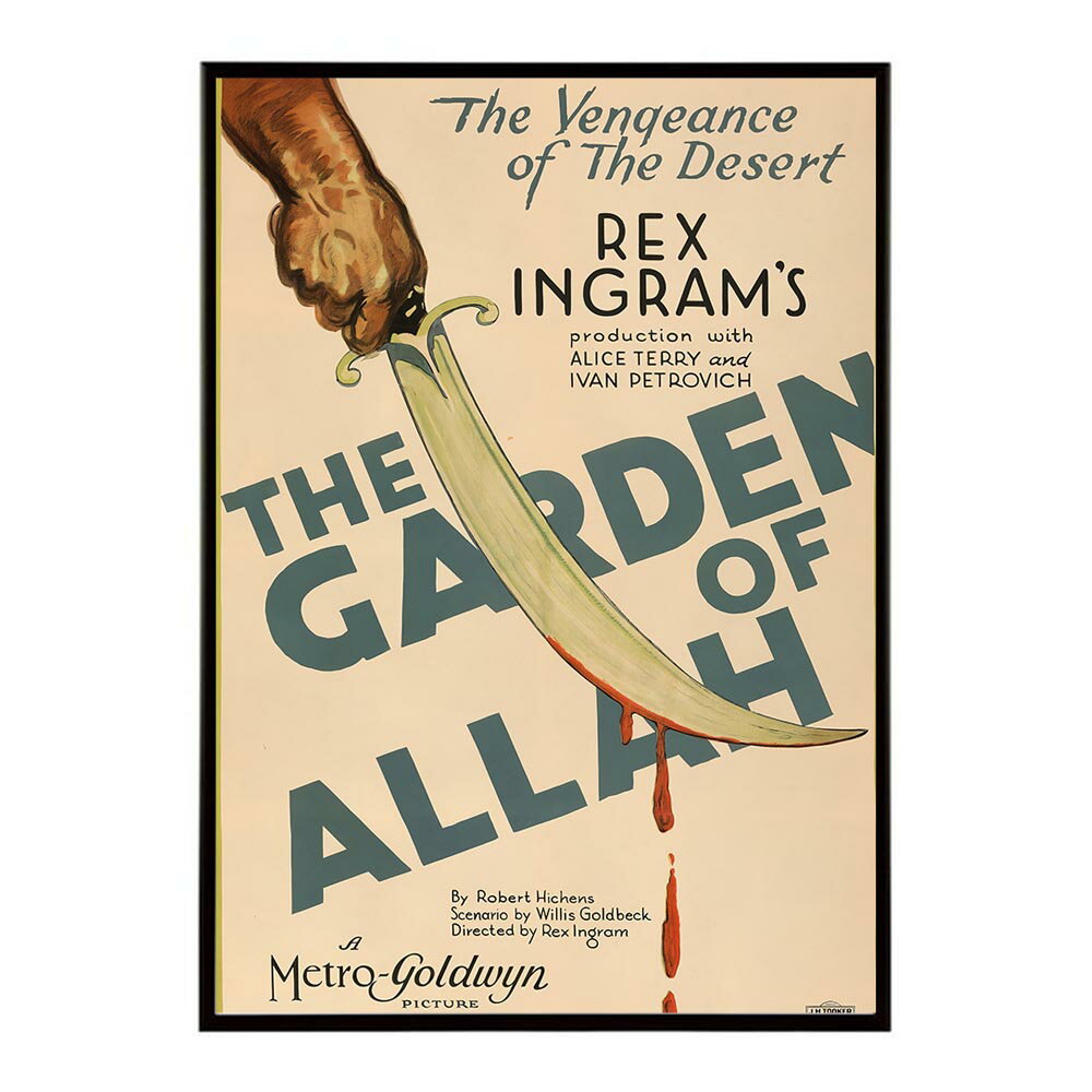 The Garden of Allah 超レトロ 古い 世界 ポスター インテリア クラシック 古典 ヴィンテージ アンティーク デジタルリマスター おしゃれ プリントポスター フォト オシャレ アート モダン 【bn-poster-2217】