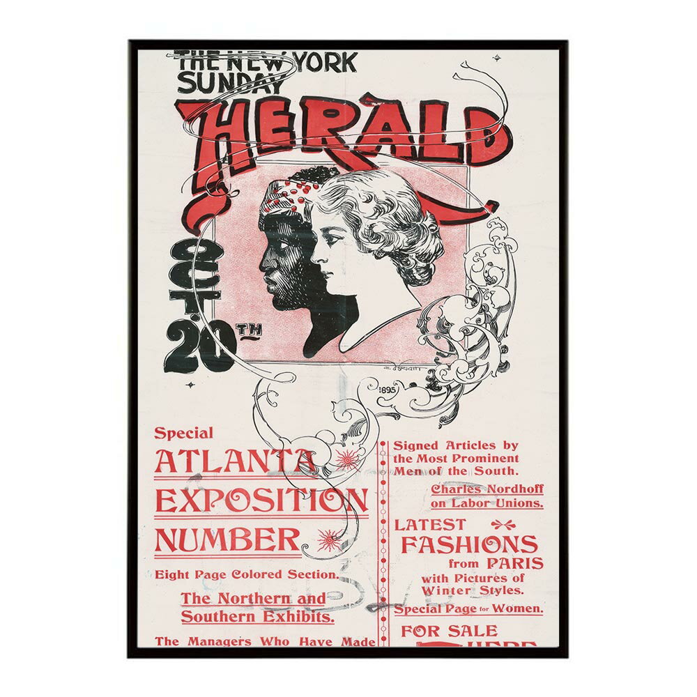The_New_York_Sunday_Herald_Oct._20th 超レトロ 古い 世界 ポスター インテリア クラシック 古典 ヴィンテージ アンティーク デジタルリマスター おしゃれ プリントポスター フォト オシャレ アート モダン 