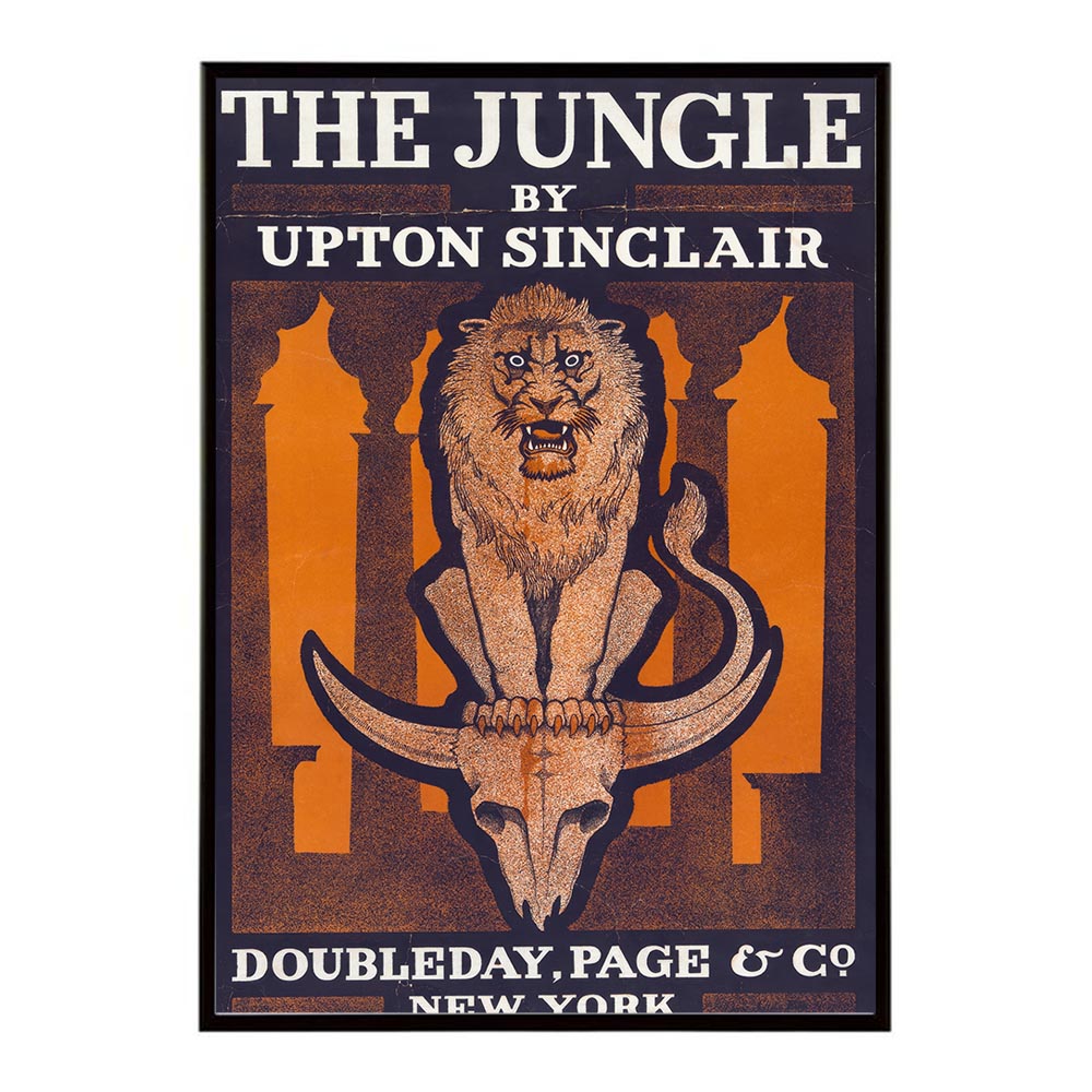 The_jungle_by_Upton_Sinclair 超レトロ 古い 世界 ポスター インテリア クラシック 古典 ヴィンテージ アンティーク デジタルリマスター おしゃれ プリントポスター フォト オシャレ アート モダン 【bn-poster-2333】