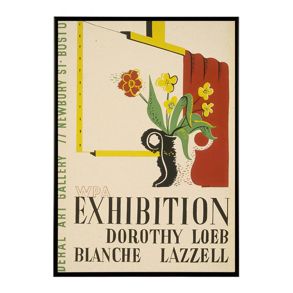 WPA_exhibition_of_Dorothy_Loeb_and_Blanche_Lazzell 超レトロ 古い 世界 ポスター インテリア クラシック 古典 ヴィンテージ アンティーク デジタルリマスター おしゃれ プリントポスター フォト オシャレ アート モダン 