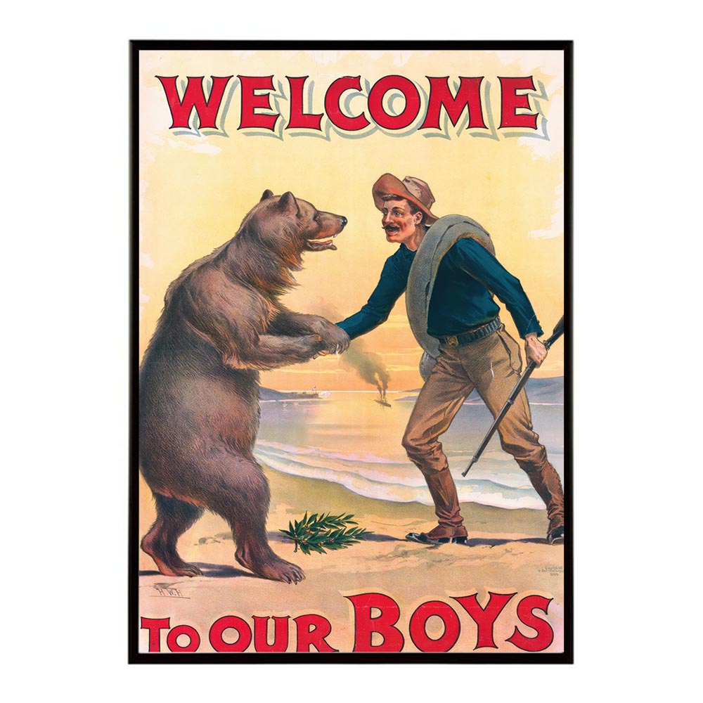 Welcome_to_our_boys 超レトロ 古い 世界 ポスター インテリア クラシック 古典 ヴィンテージ アンティーク デジタルリマスター おしゃれ プリントポスター フォト オシャレ アート モダン 【bn-poster-2431】