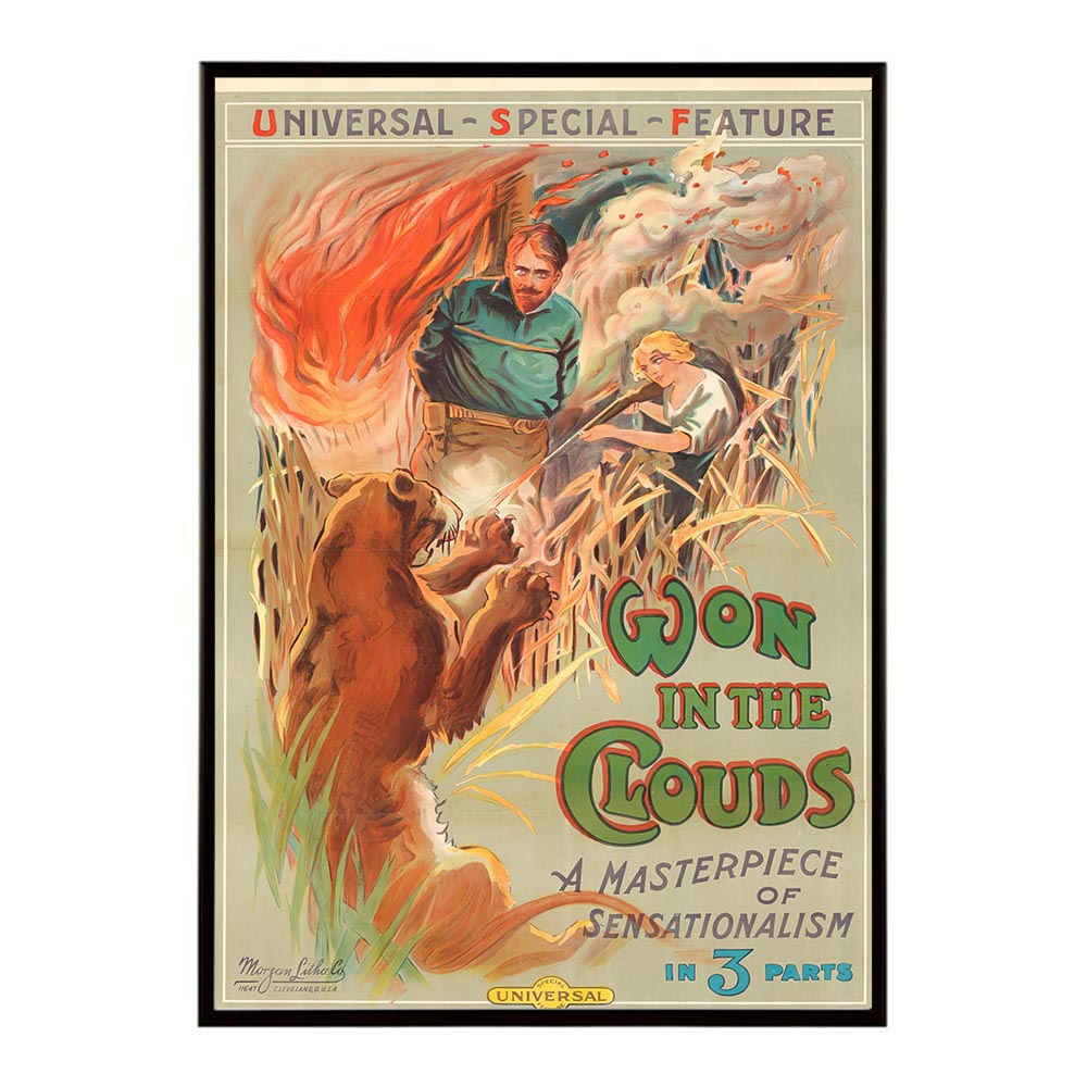 Won_in_the_clouds 超レトロ 古い 世界 ポスター インテリア クラシック 古典 ヴィンテージ アンティーク デジタルリマスター おしゃれ プリントポスター フォト オシャレ アート モダン 【bn-poster-2460】