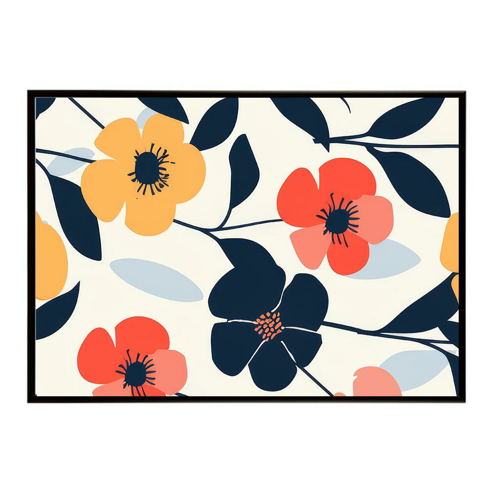 北欧 ノルディック イラスト 花 フラワー 植物 ブーケ 絵画 イラストポスター 用紙とサイズが選べる インテリア おしゃれ プリントポスター フォト オシャレ アート モダン シンプル お洒落 特大 大きい【lh-poster-5416】