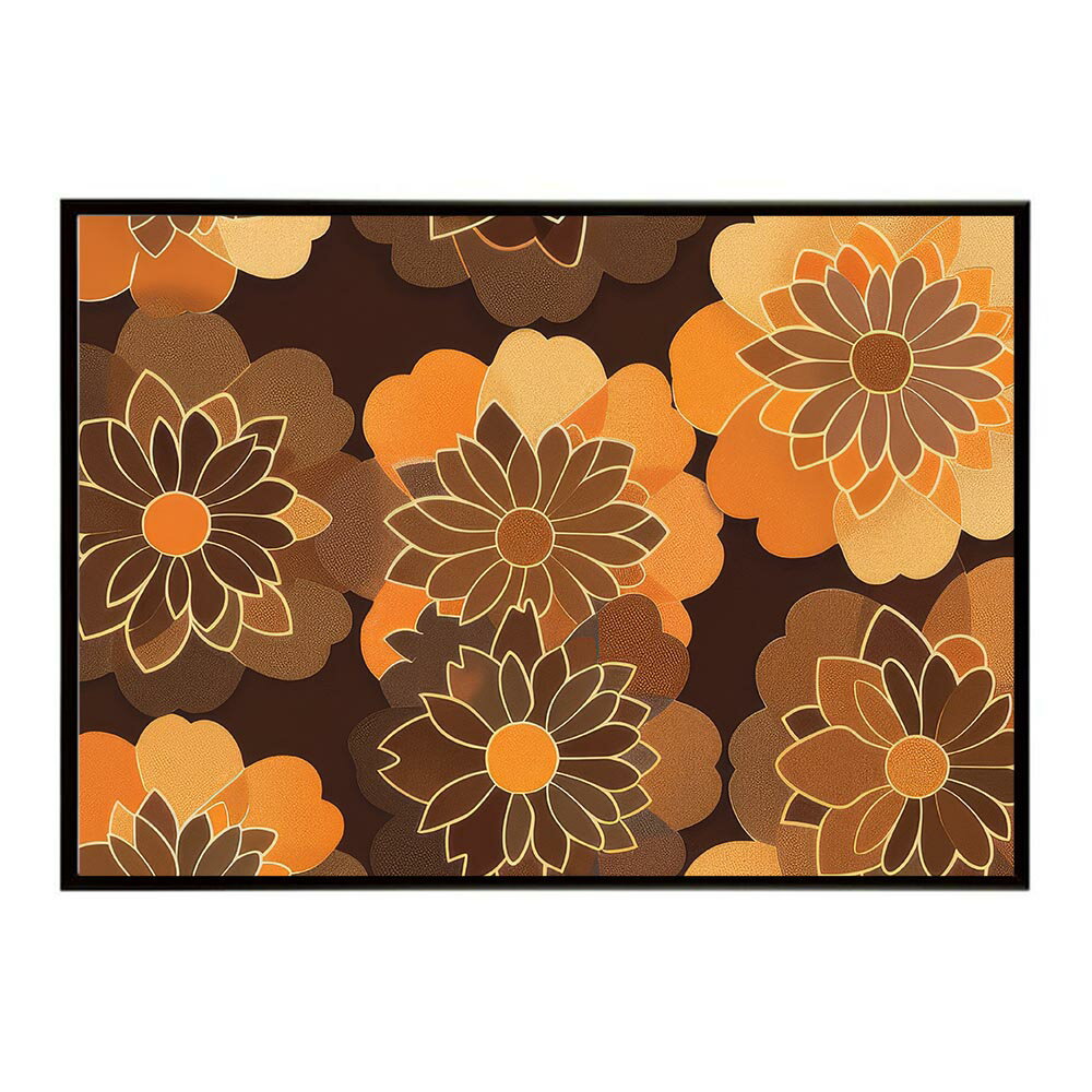 アーストーン アースカラー ブラウン 茶色 花 フラワー 植物 ブーケ 絵画 イラストポスター 用紙とサイズが選べる インテリア おしゃれ プリントポスター フォト オシャレ アート モダン シンプル お洒落 特大 大きい【lh-poster-5544】