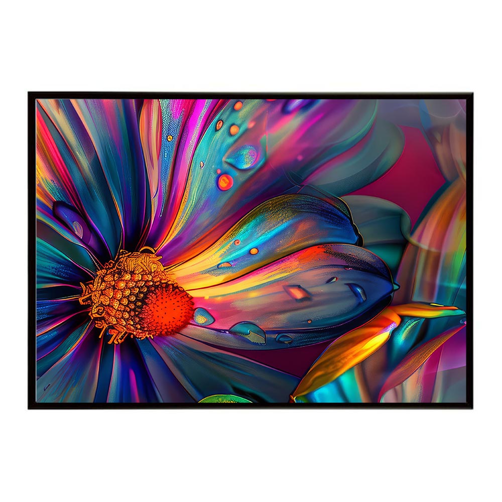 メタリック ビビット ビビッド 金属質 花 フラワー 植物 ブーケ 絵画 イラストポスター 用紙とサイズが選べる インテリア おしゃれ プリントポスター フォト オシャレ アート モダン シンプル お洒落 特大 大きい【lh-poster-5619】