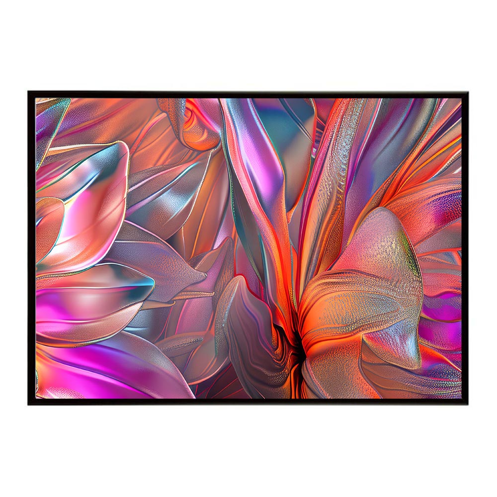 Rakuten - メタリック ビビット ビビッド 金属質 花 フラワー 植物 ブーケ 絵画 イラストポスター 用紙とサイズが選べる インテリア おしゃれ プリントポスター フォト オシャレ アート モダン シンプル お洒落 特大 大きい【lh-poster-5621】