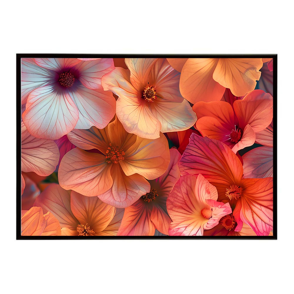 ヴィヴィットカラー 鮮明 ビビット 花 フラワー 植物 ブーケ 絵画 イラストポスター 用紙とサイズが選べる インテリア おしゃれ プリントポスター フォト オシャレ アート モダン シンプル お洒落 特大 大きい【lh-poster-5688】