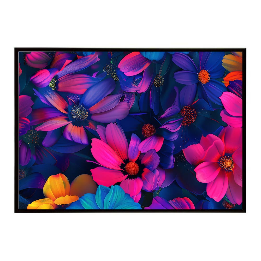 ヴィヴィットカラー 鮮明 ビビット 花 フラワー 植物 ブーケ 絵画 イラストポスター 用紙とサイズが選べる インテリア おしゃれ プリントポスター フォト オシャレ アート モダン シンプル お洒落 特大 大きい【lh-poster-5693】