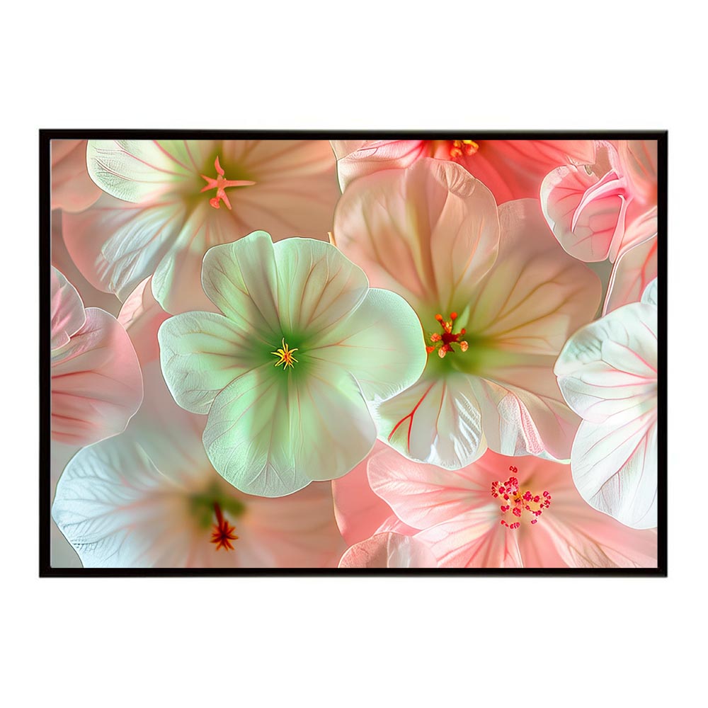 ゴージャス パステル 花 フラワー 植物 ブーケ 絵画 イラストポスター 用紙とサイズが選べる インテリア おしゃれ プリントポスター フォト オシャレ アート モダン シンプル お洒落 特大 大きい【lh-poster-5770】
