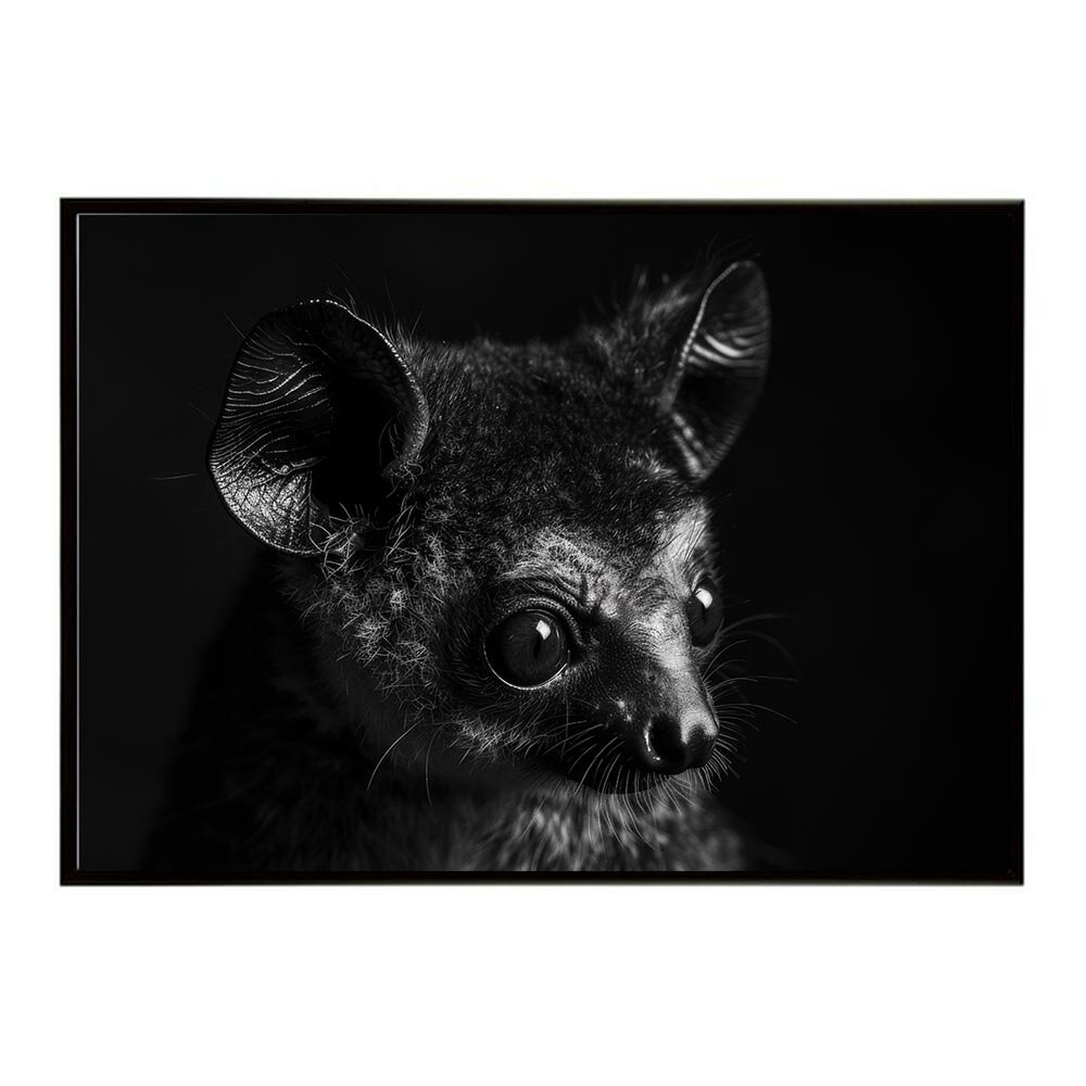 Bushbaby ガラゴ ブッシュベイビー サバンナ アフリカ 草原 自然 ネイチャー 動物 アニマル 野生動物 写真ポスター インテリア おしゃれ プリントポスター フォト シンプル お洒落 特大 大きい/lh-poster-6226