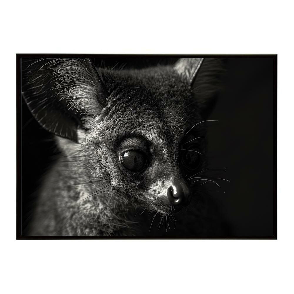 Bushbaby ガラゴ ブッシュベイビー サバンナ アフリカ 草原 自然 ネイチャー 動物 アニマル 野生動物 写真ポスター インテリア おしゃれ プリントポスター フォト シンプル お洒落 特大 大きい/lh-poster-6233