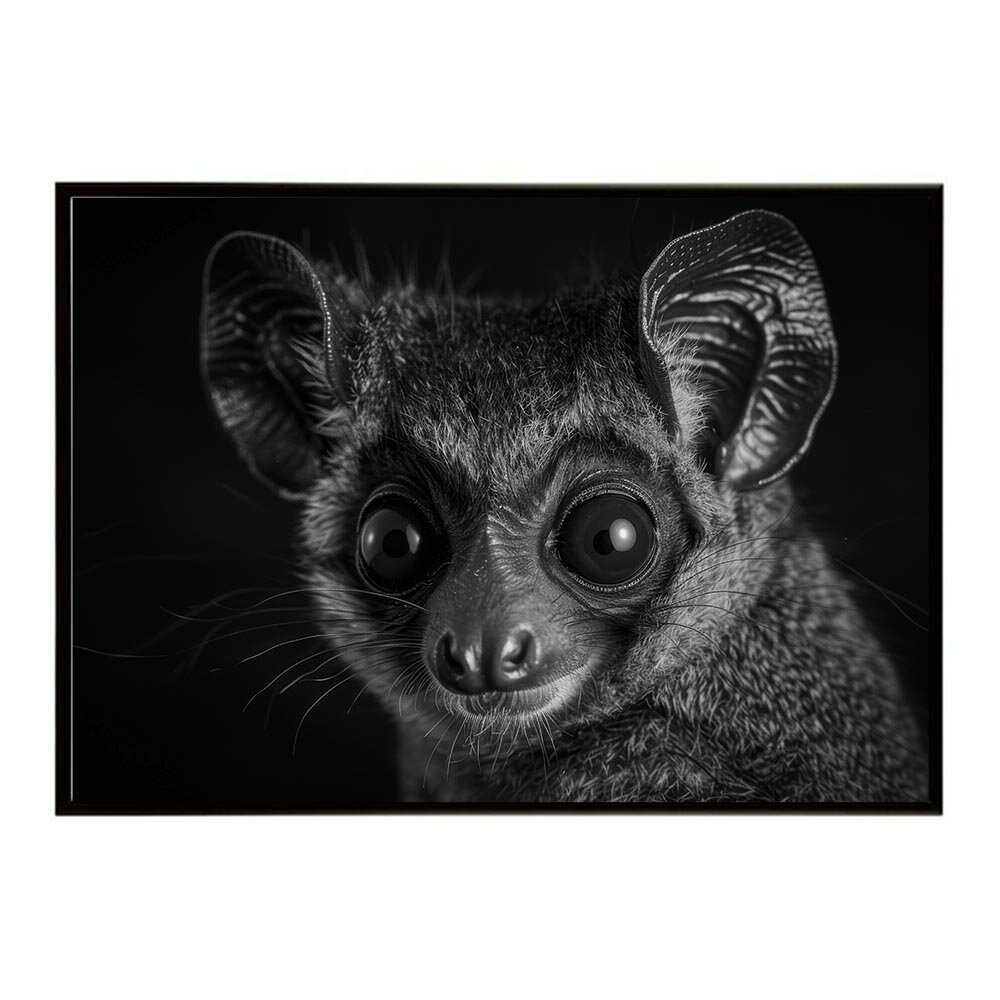 Bushbaby ガラゴ ブッシュベイビー サバンナ アフリカ 草原 自然 ネイチャー 動物 アニマル 野生動物 写真ポスター インテリア おしゃれ プリントポスター フォト シンプル お洒落 特大 大きい/lh-poster-6234